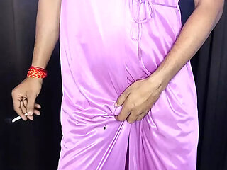Gorgeous sexy satin bra panty and nigty fuking all night