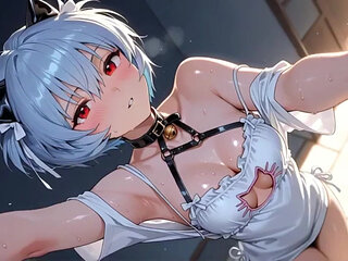 Ai Anime Girl Rei Ayanami Hot Sexy Outfits Show Compilation