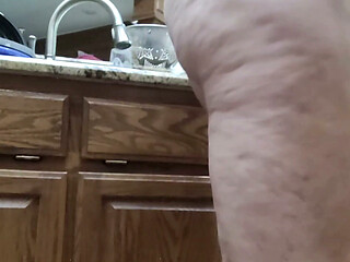 Step Mommy Dancing Doing Dishes with Her Toys Inside of Her