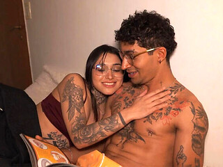 Cuddling With My Colombian Roommate in Buenos Aires  Big Ass Blowjob & Deep Throat