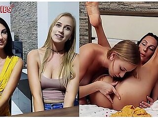 Sirena Takes Alison G From Behind With The Strap-on