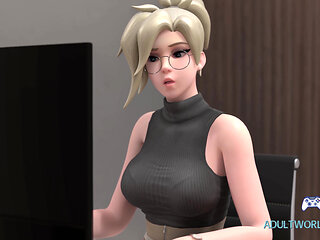 Mercy XXX Secretary (4K Gameplay)