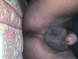 Close up masturbation at home