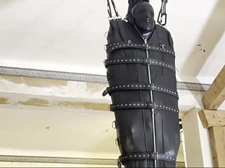 Leather Suspension Bondage with Elise Graves and Heavy