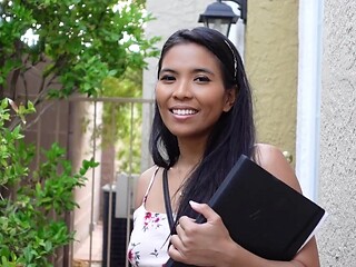 Sexy Asian wife cheats on her husband with a realtor.