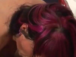 Tattooed red hair pussy fucking pussy licking in 69 position