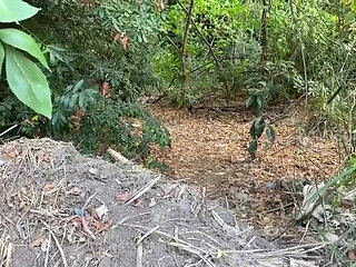 Fucking My Classmate in the Woods Until I Creampie Her Pussy
