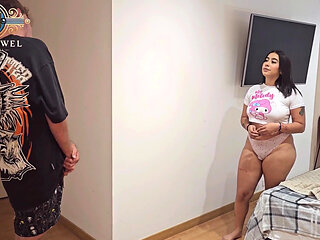 My Stepsister Finds Me Smelling Her Pantyhose!