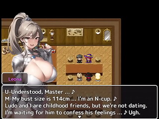 Formando um grupo com tr&ecirc_s garotas muito gostosas e virgens - Big-Breasted Adventurer Cuckold Harem RPG - Parte 1