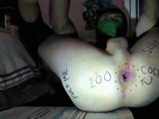 Huge Purple Dildo Stretches Me Out