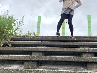 No. 255: Exhibitionist Play on the Stairs
