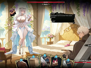 Aura 2 Lust of the Gods [ Hentai Game ] Ep.1 Stripping SEX battle with my GODDESS WIFE !