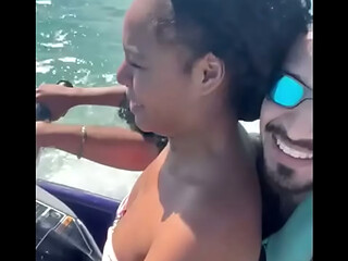 Horny Brazilian Bride Betrays Husband on Honeymoon Trip Fucking the Muscular Jetski Coach Big Dick While Hubby is Away