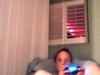 Step mom's panties get wet while playing video games