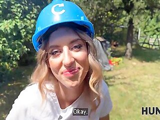 Sexy Fanta Sie Fucks With Old Hunter For Her Annual Salary In Public 17 Min