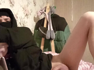 Teen spends time in bed relaxed with masturbation