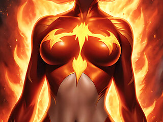 Nude Magma Phoenix Lava Aura Slideshow