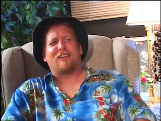 Lusty blonde babe takes hardcore pounding from older man on the sofa