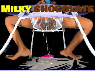 Milky Chocolate - Ebony Drenched In White Toilet Pov