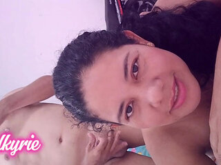 Beautiful wife sucking