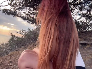 Artemisia Love Sexy Outdoor in Nature Showing Her Perfect Body