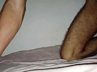 Fucking my bed until I cum hard