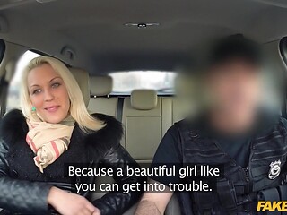 Horny blonde babe receives multiple intense orgies from hot local policeman