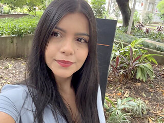 Latina Pornstar Picks up Guy in Public Park to Film Porn