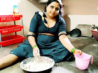 Desi Indian Bhabhi Fucked Hard in Kitchen - Tight Pussy Doggy Style