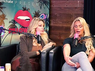 Comely Brittany Andrews and Gabbie Carter - talking video - Pillow Talk