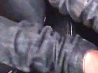 Jeans and Footjob in My Car!