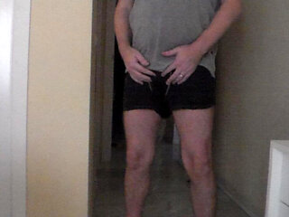 John is Peeing in his Underwear in the Bedroom