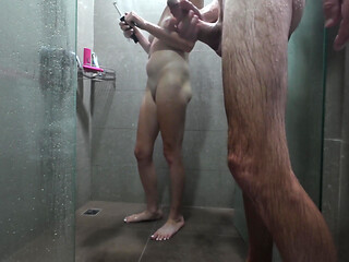 Being Fucked by a Stranger in a Public Shower Room