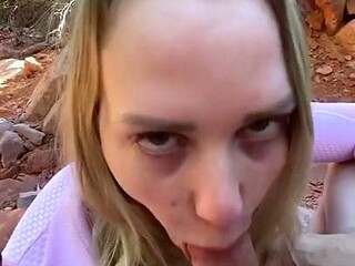 Mia Malkova receives an ejaculation on her breasts after