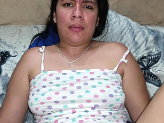 My Colombian Stepmother Calls Me to Her Room to Suck My Cock and I Get Fucked by Her Very Hot