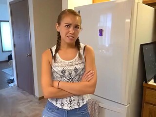 Brandi Braids Pounded by Daddy in Hardcore POV