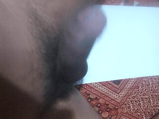 Stepsister masturbates me watching Netflix and we get caught