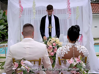 The Martix Wedding Chapter IV - Mariana Fucks the Priest in a Bathroom After Getting Married