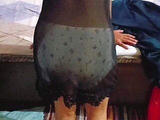 Desi Bhabhi in Sexy Black Lingerie