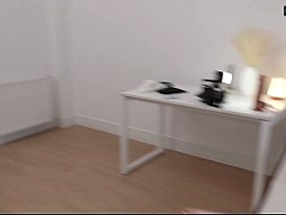 Skinny European beauty Luna Evans gets her first anal training