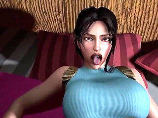 Classic Lara Croft Has Missionary Sex - Tomb Raider Parody