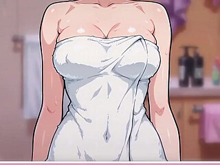 Alone with My Stepsister Taboo Hentai Game Ep.3 Kissing Step Stepsister First Time and Caught Masturbating in the Shower!