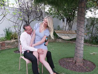 Dirty Alex and Kit spice up their coupling with sultry MILFs sporting golden locks