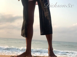 Having a good time on the beach alone in Cotonou