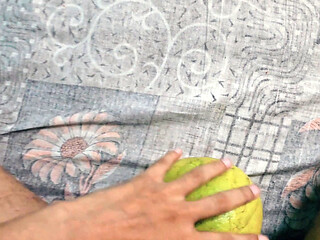 A Horny Fit  Guy Dig a Juicy Melon Badly, Made It's hole lose . Huge  Moaning  Until Cum On It