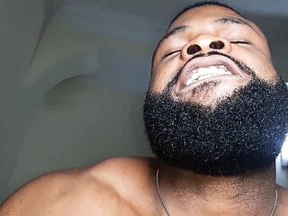 Busty ebony amateur takes a holiday ride