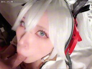 Asian Cosplay Teen's Mature Passion Ignites Heat