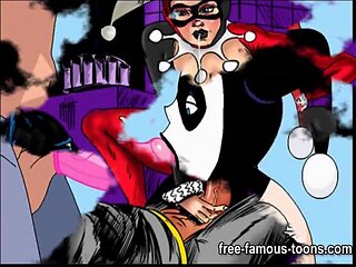 Joker and Harley Quinn hentai parody