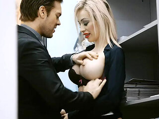 Hot Forbidden Office Sex With My Boss - Victoria Summers Fucks Ryan Ryder Hardcore