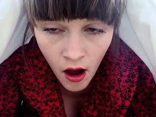 Amateur striptease and Solo masturbation